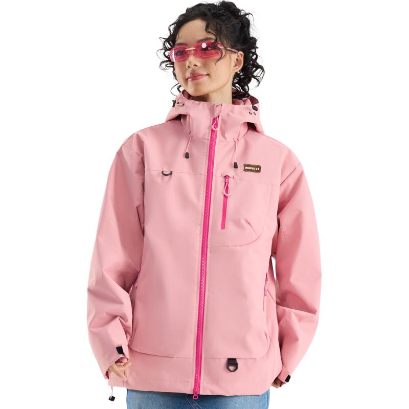 

Куртка женская с капюшоном Moderate Workwear WARRIOR, frosted розовый[free diy badge]