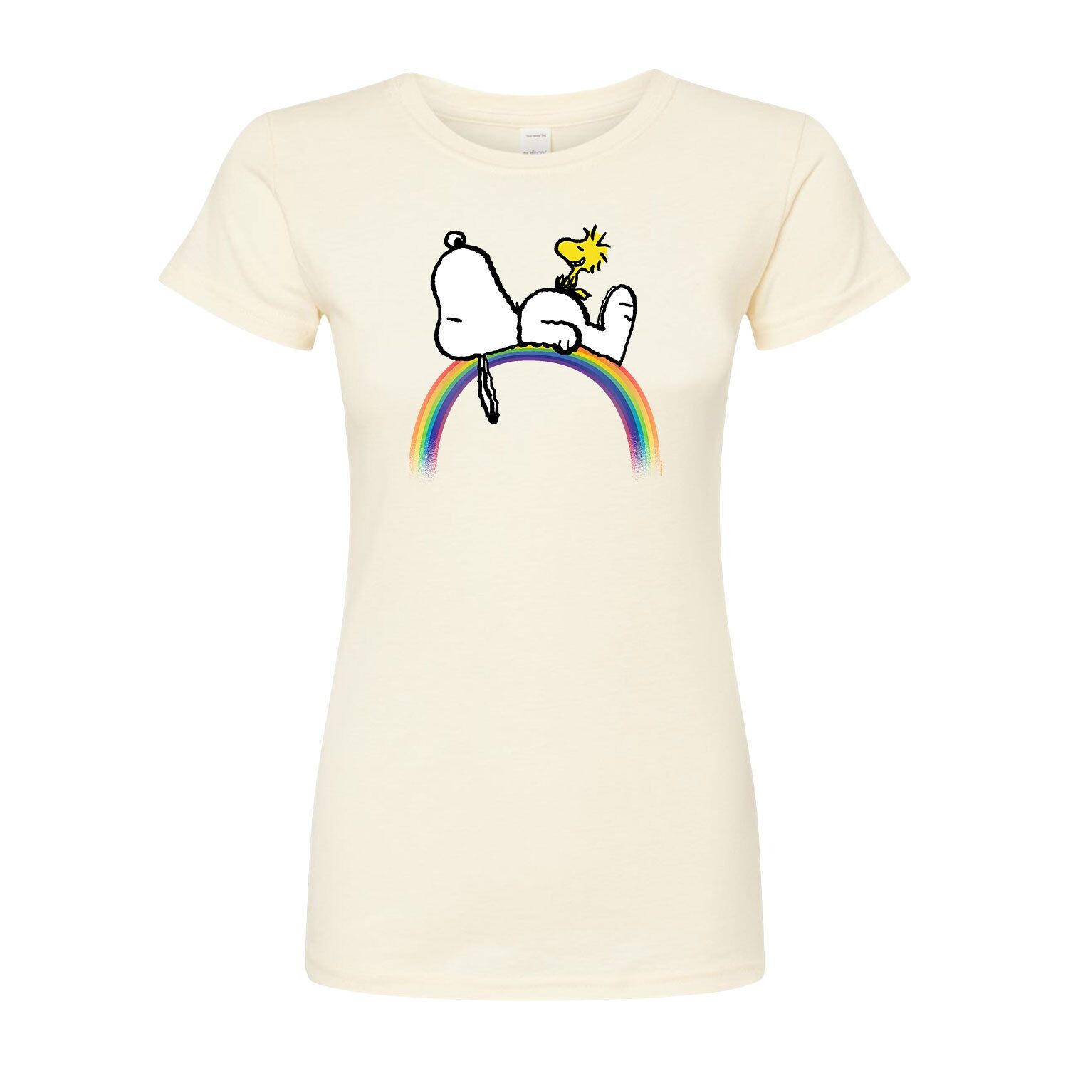 

Юниорская облегающая футболка Peanuts Snoopy Rainbow Licensed Character