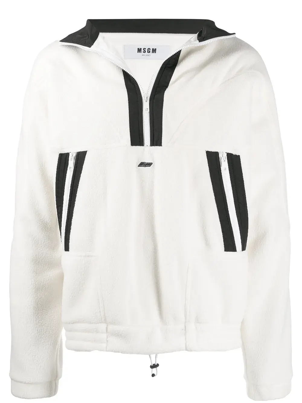 

Толстовка с контрастными полосками MSGM, белый