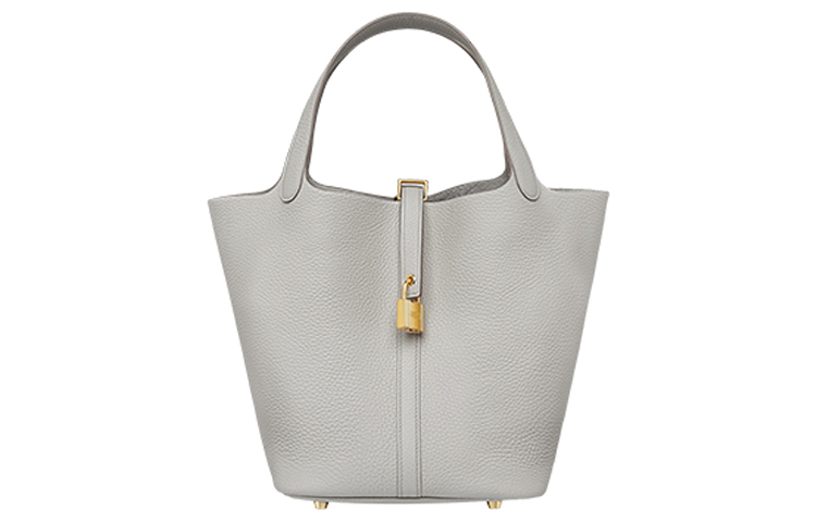 

Пикотин Лок Клеменс Бычья кожа Сумка-ведро 22 Женская Бетонный серый HERMES