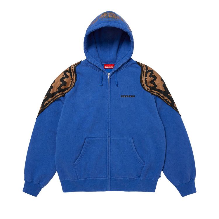

Толстовка Supreme Wings Zip Up Hooded Sweatshirt, Royal