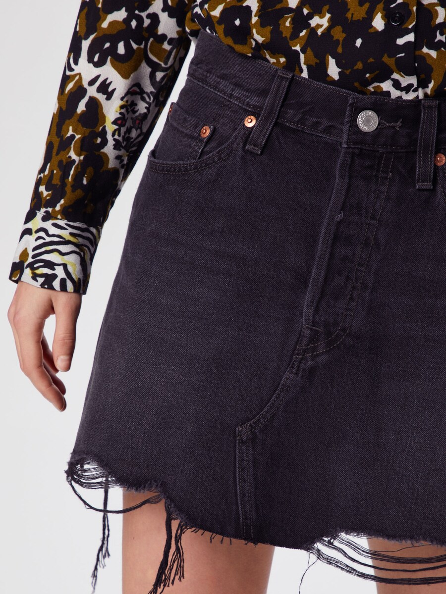 Юбка LEVI'S  Deconstructed, черный деним — фото 3