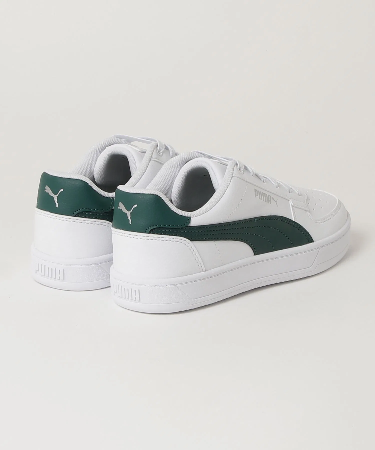 Мужские кроссовки из искусственной кожи PUMA Caven 2.0 белые с чёрным — фото 2