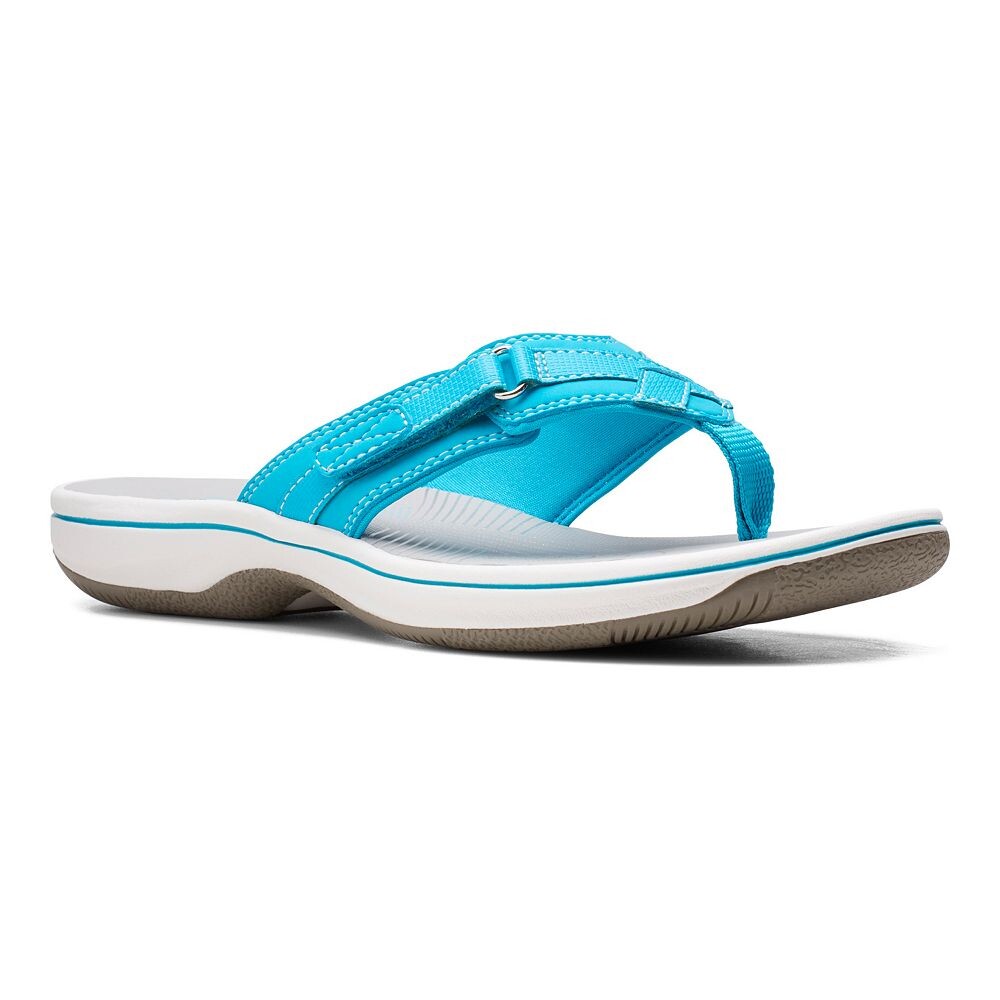 Женские шлепанцы Clarks Breeze Sea Cloudstepper, цвет Aqua