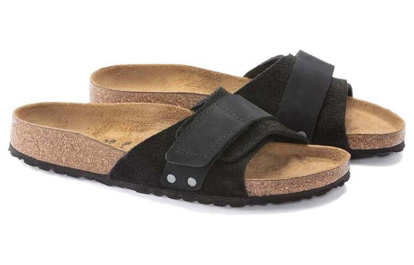 Сандалии Birkenstock Oita Suede Leather, черный — фото 3