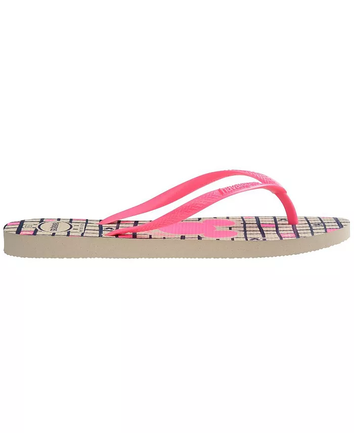 Женские облегающие сандалии Disney Slip On Havaianas, коричневый/бежевый — фото 2
