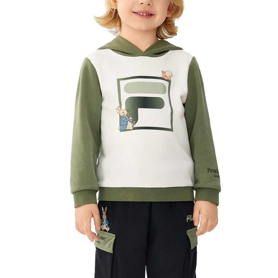 Питер Раббит, Свитшот для детей 3-7 лет FILA KIDS, белый — фото 3