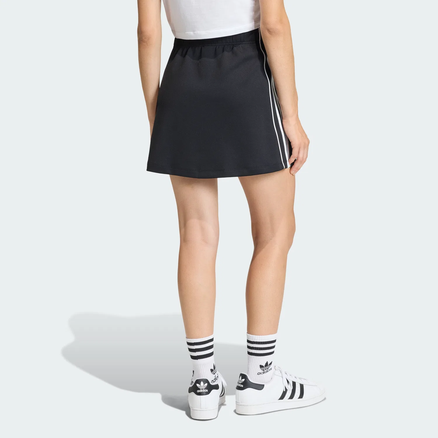 Женская юбка с тремя полосками чёрная от Adidas — фото 2