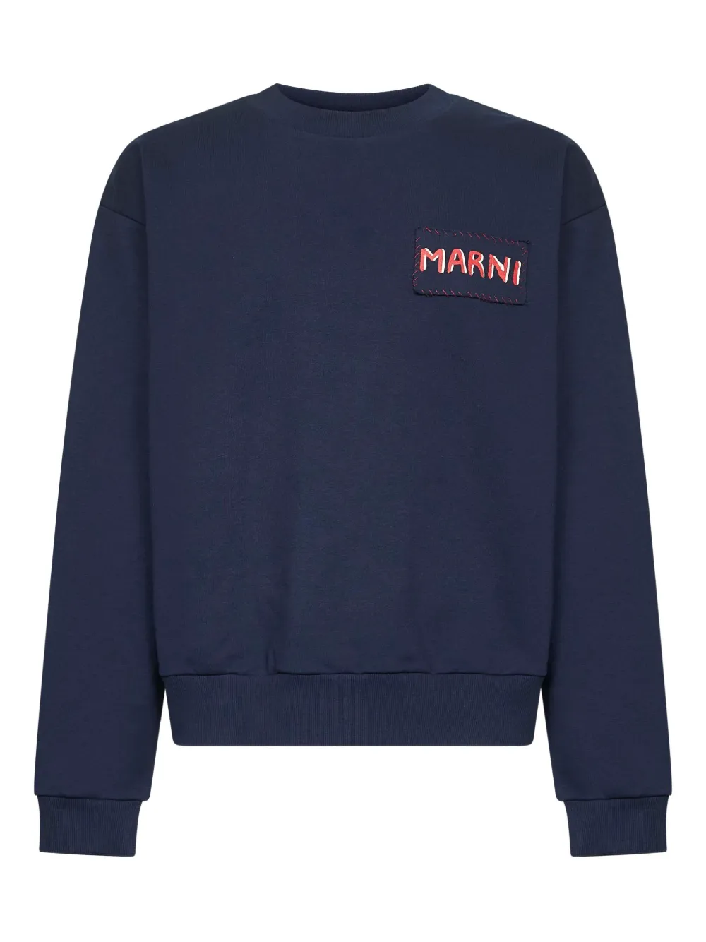 

Свитер с вышитым логотипом Marni, синий