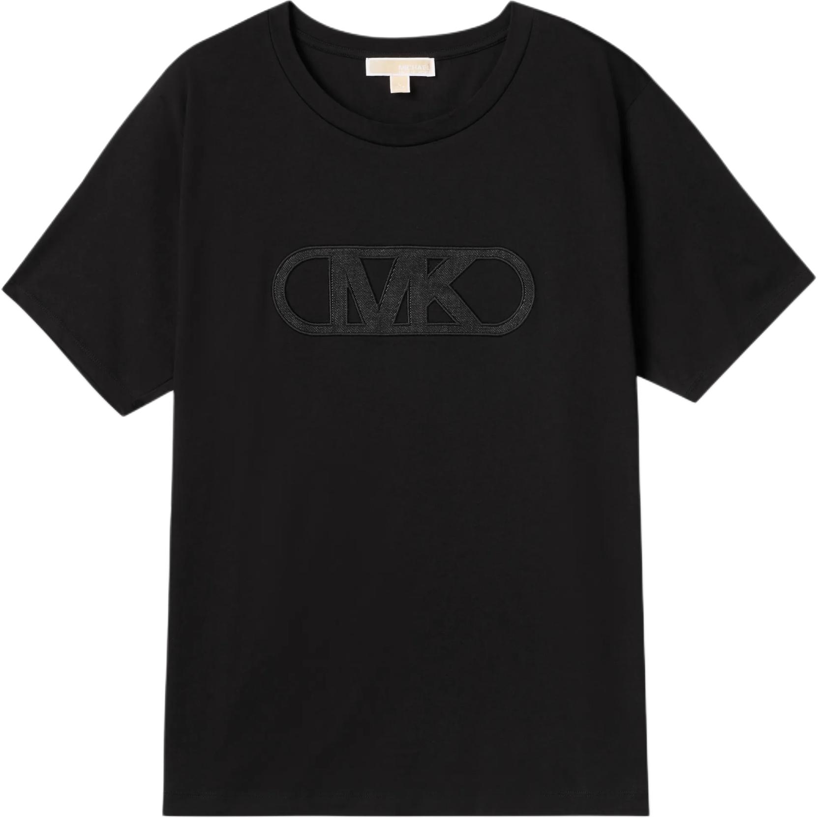 

MICHAEL KORS Футболка с коротким рукавом и вышитым логотипом Women's Black