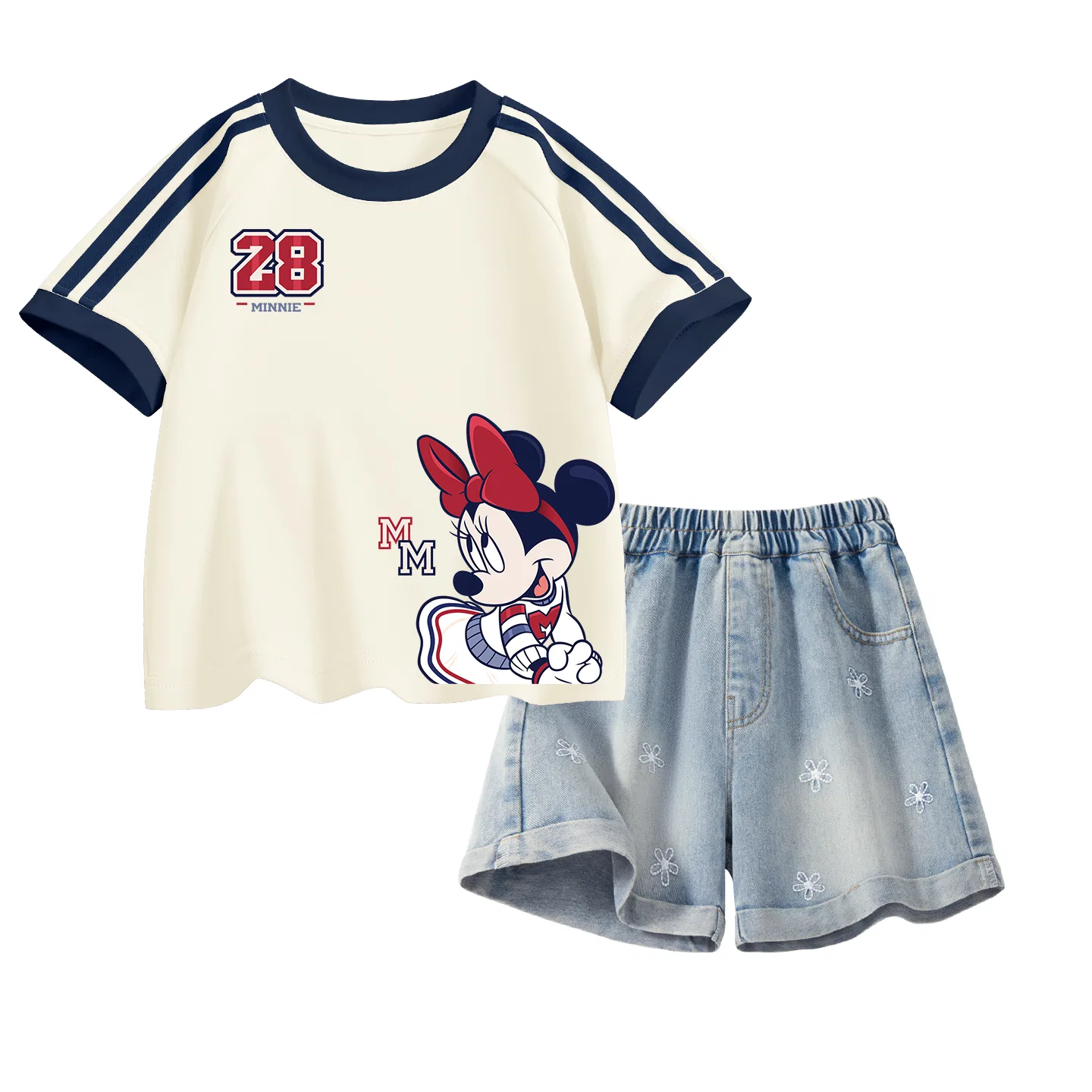 Детский спортивный костюм Disney с принтом, дышащий, тонкий, цвет Denim Blue