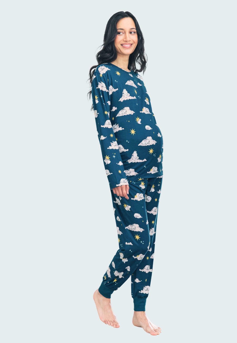 

Пижамный комплект Chelsea Peers SLEEPING BUNNY PRINT MATERNITY SET, Teal