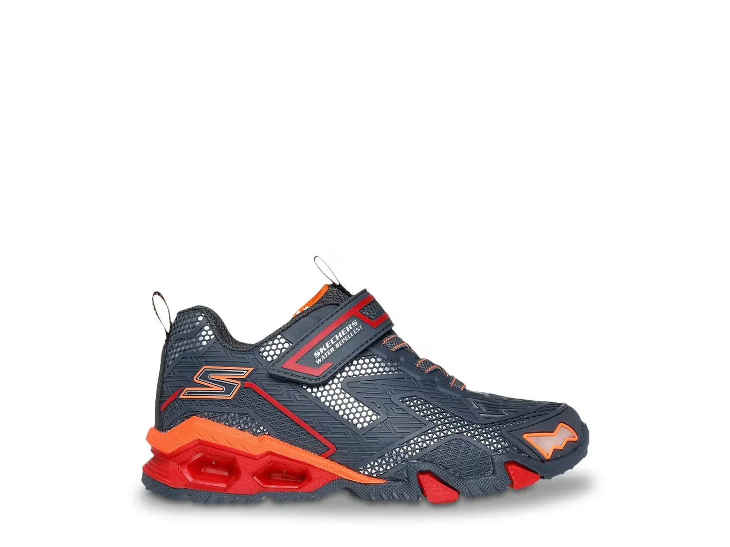 Гидро-светящиеся светодиодные кроссовки - детские Skechers, Grey/Orange — фото 3