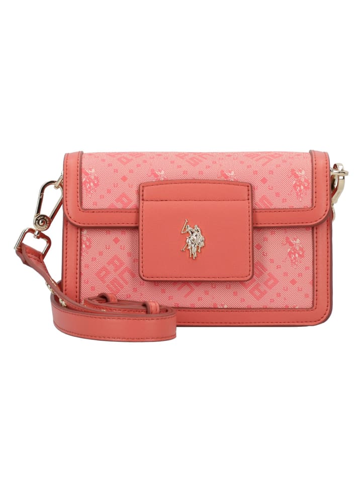 

Наплечная сумка U.S. Polo Assn., цвет coral