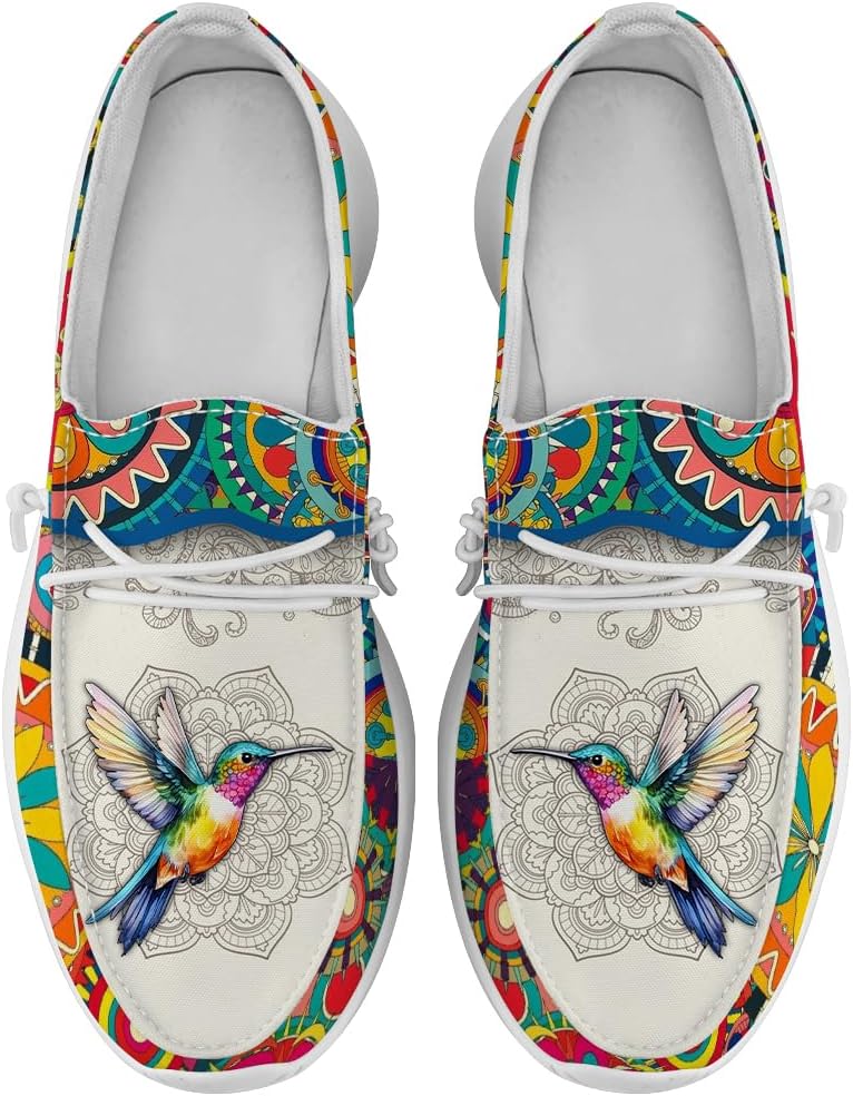 

Туфли с мандалой для женщин и мужчин, лоферы, слипоны, забавные подарки с животными для нее и для него Quorax, желтый