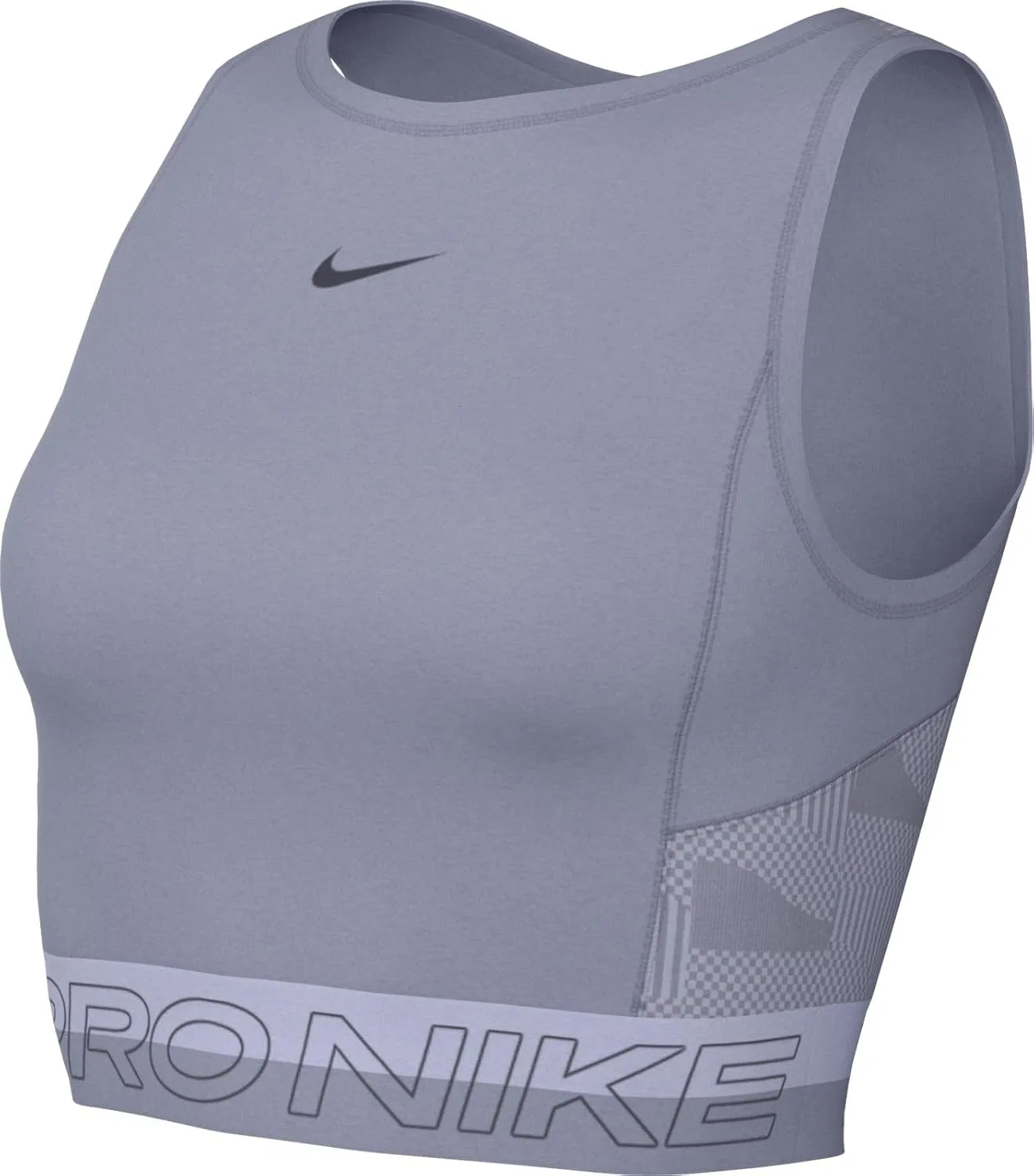 Топ для тренировок Nike Pro Dri-FIT, Indigo Haze/Oxygen Purple/Gridiron