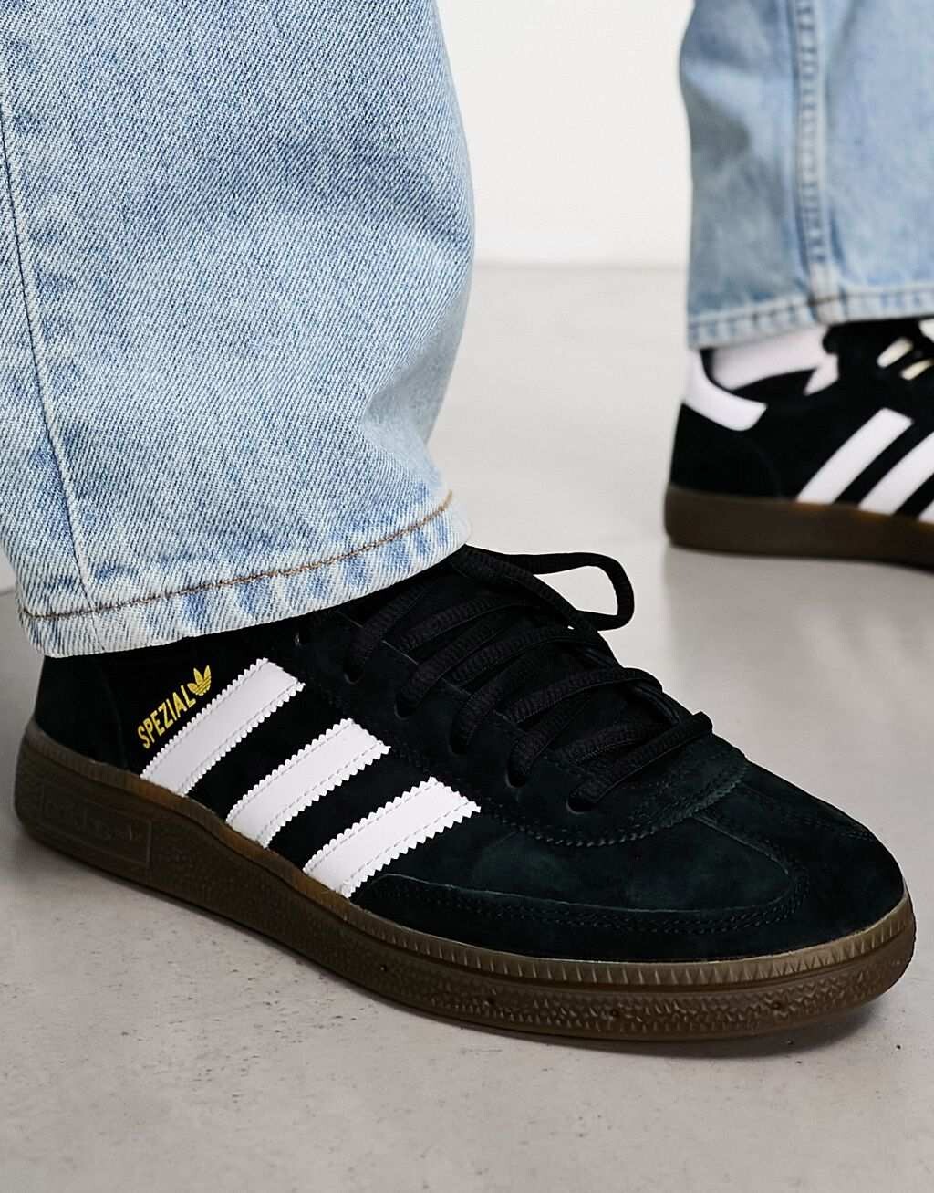 Черные кроссовки на резиновой подошве adidas Originals Handball Spezial — фото 3