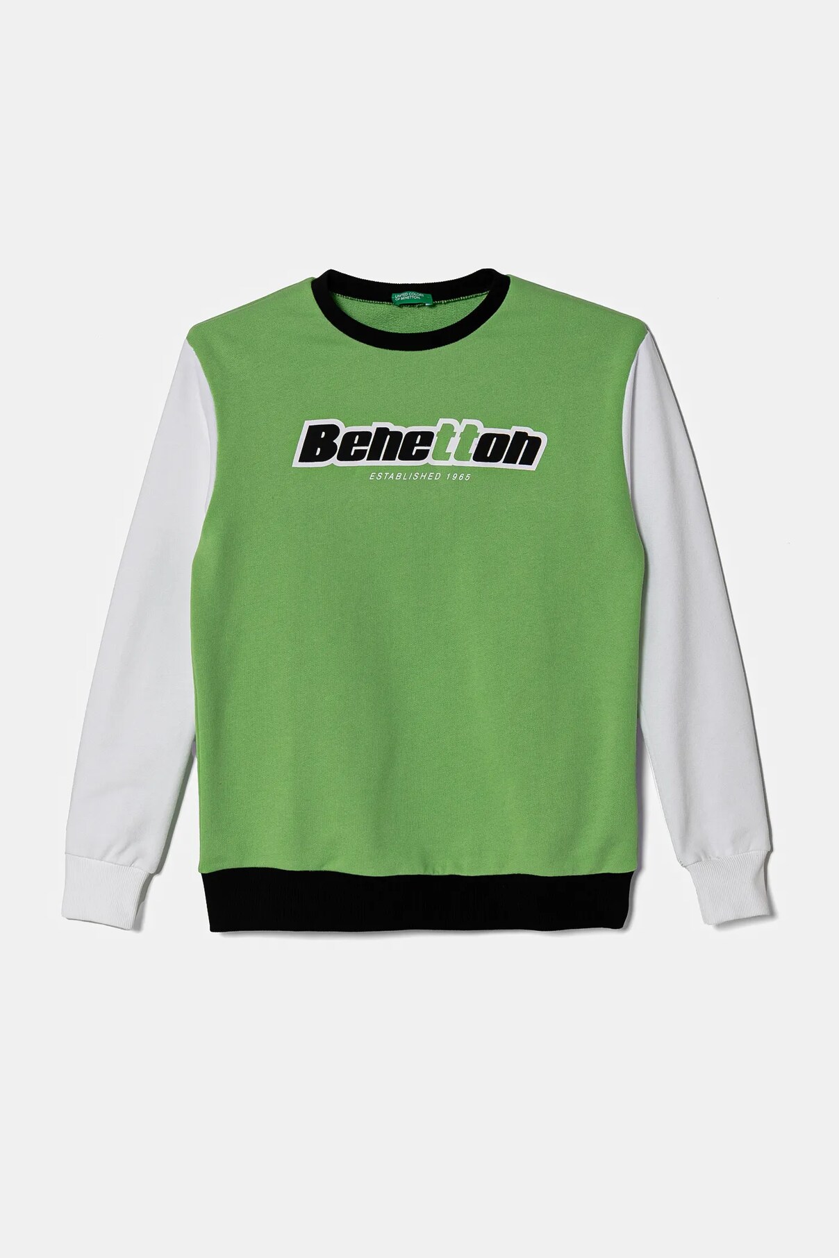 

Детская хлопковая толстовка United Colors Of Benetton, зеленый