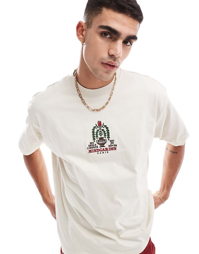 

Футболка Cotton On – Mindgarden – L>4ssiges цвета Knochenbeige