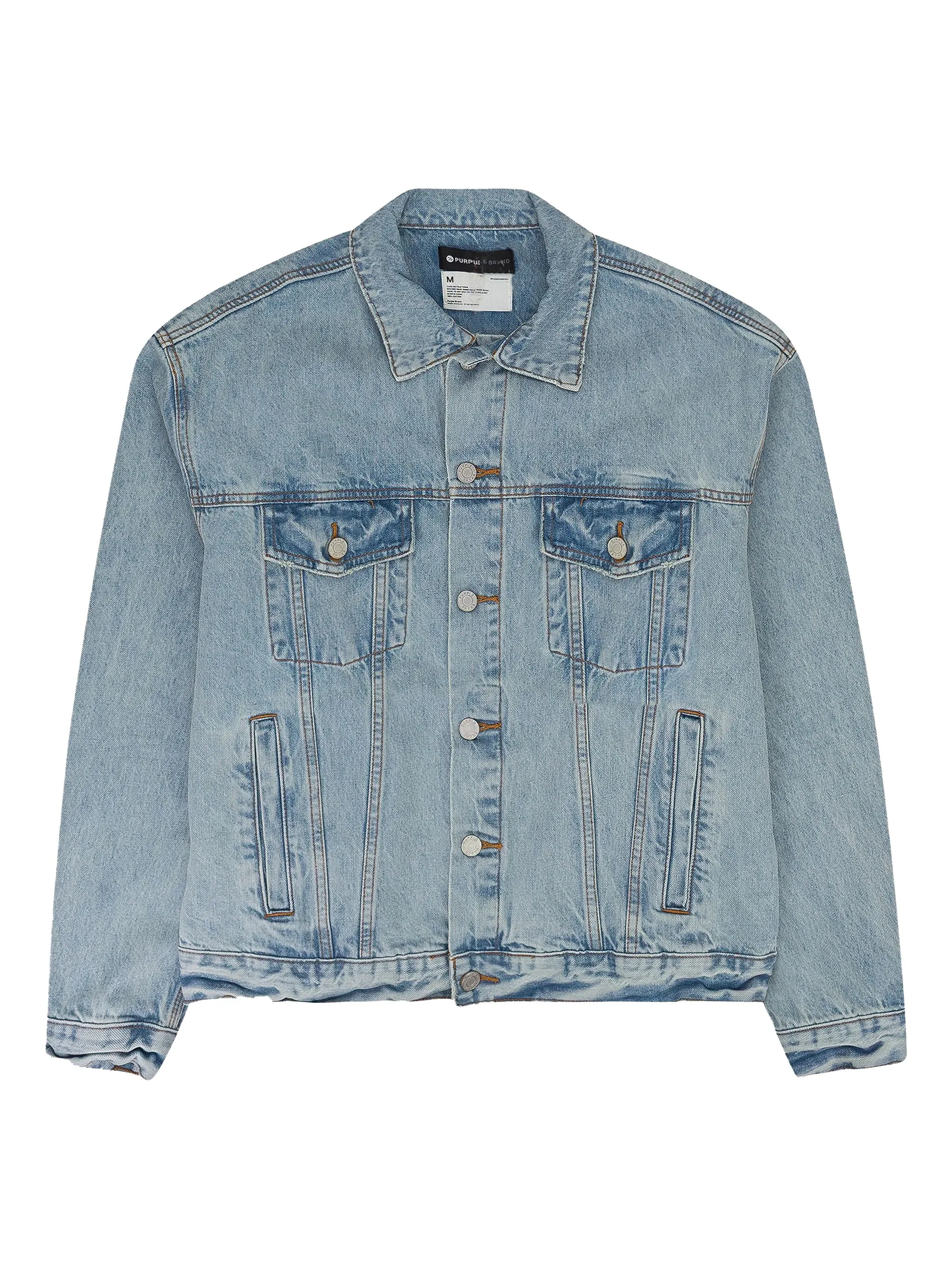 

Джинсовая куртка Stadium с вышитым логотипом Purple Brand, синий
