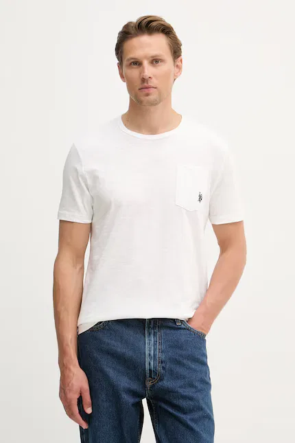 Футболка с карманом Slub U.S. Polo Assn., белый