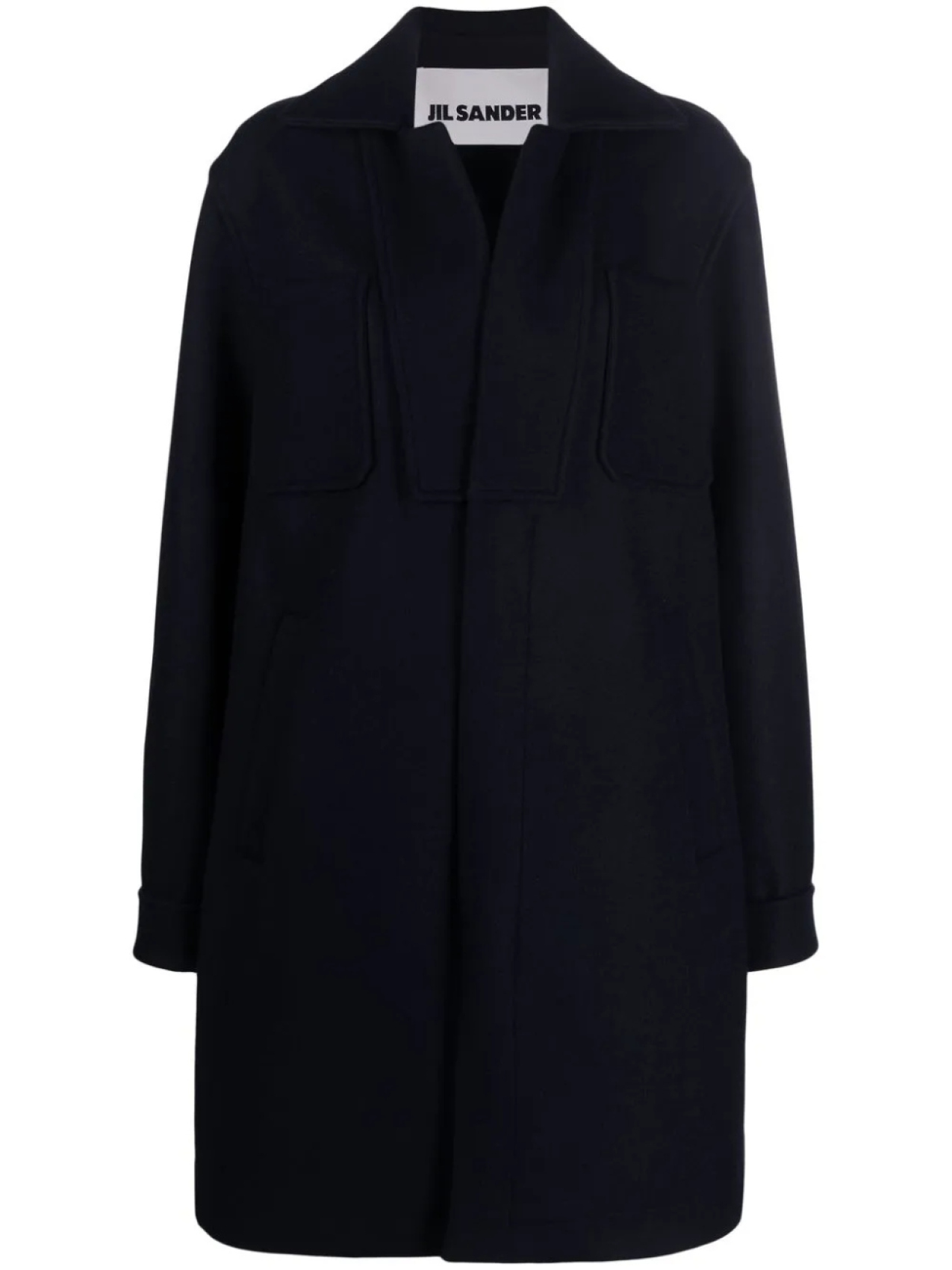 

Jil Sander пальто миди, синий