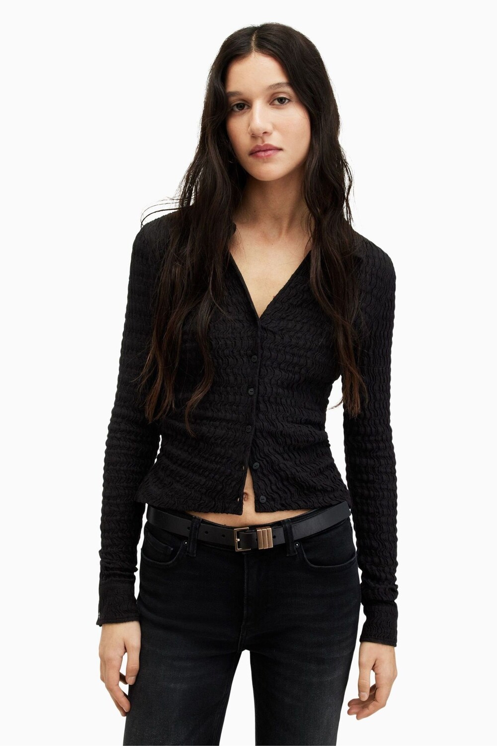 

Рубашка Allsaints Connie All Saints, черный