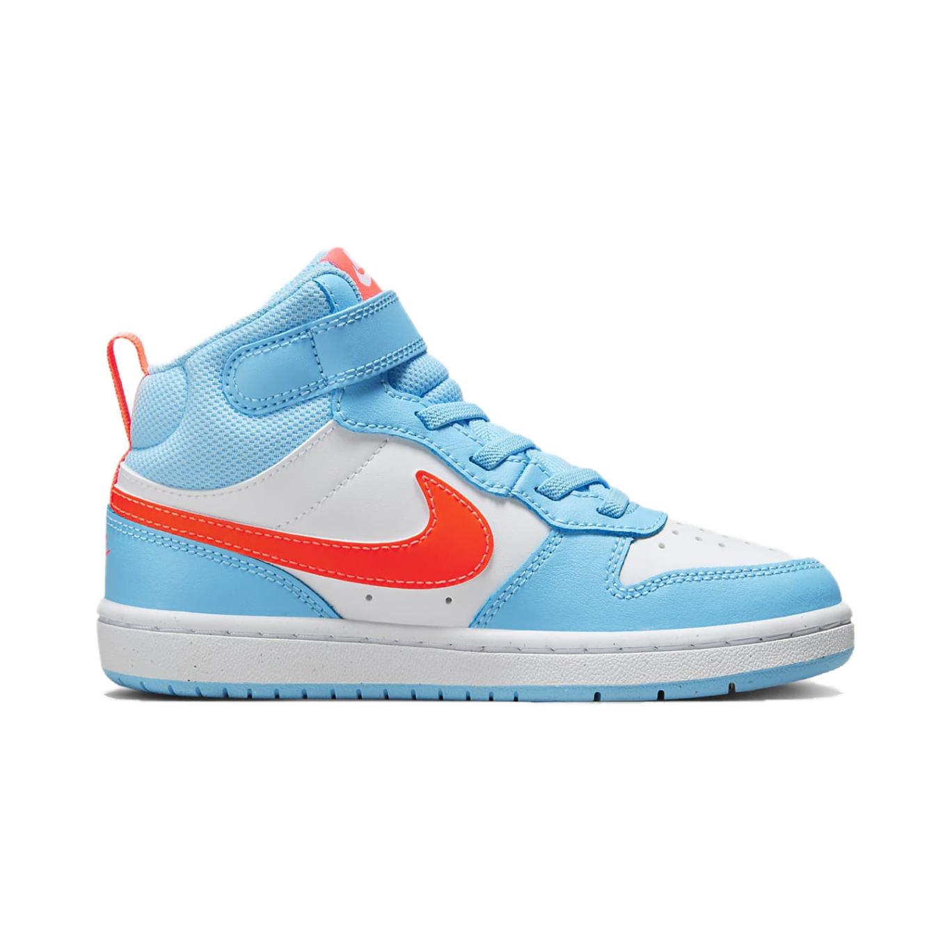 Футболка Nike Court Borough Mid 2 PS 'Аквамариновый Синий Оранжевый' Синий Белый Оранжевый — фото 2