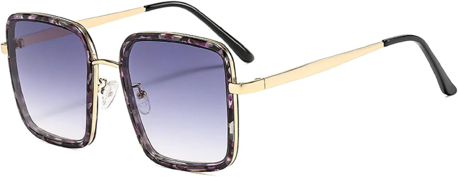 

Солнцезащитные очки в стиле ретро 70-х для женщин и мужчин, модные квадратные солнцезащитные очки-пилот, винтажные дизайнерские очки 2025 года mincl, Grey