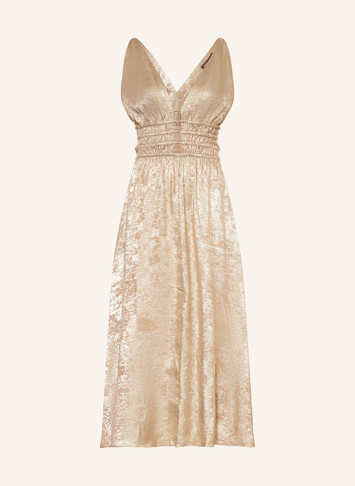 

Платье из парчи с блестящей пряжей Maje, золотой