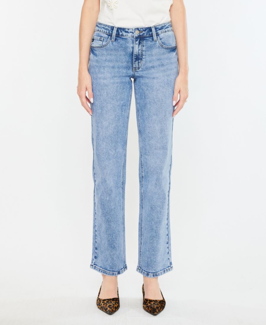 

Женские джинсы средней посадки прямого кроя Kancan, Medium Wash