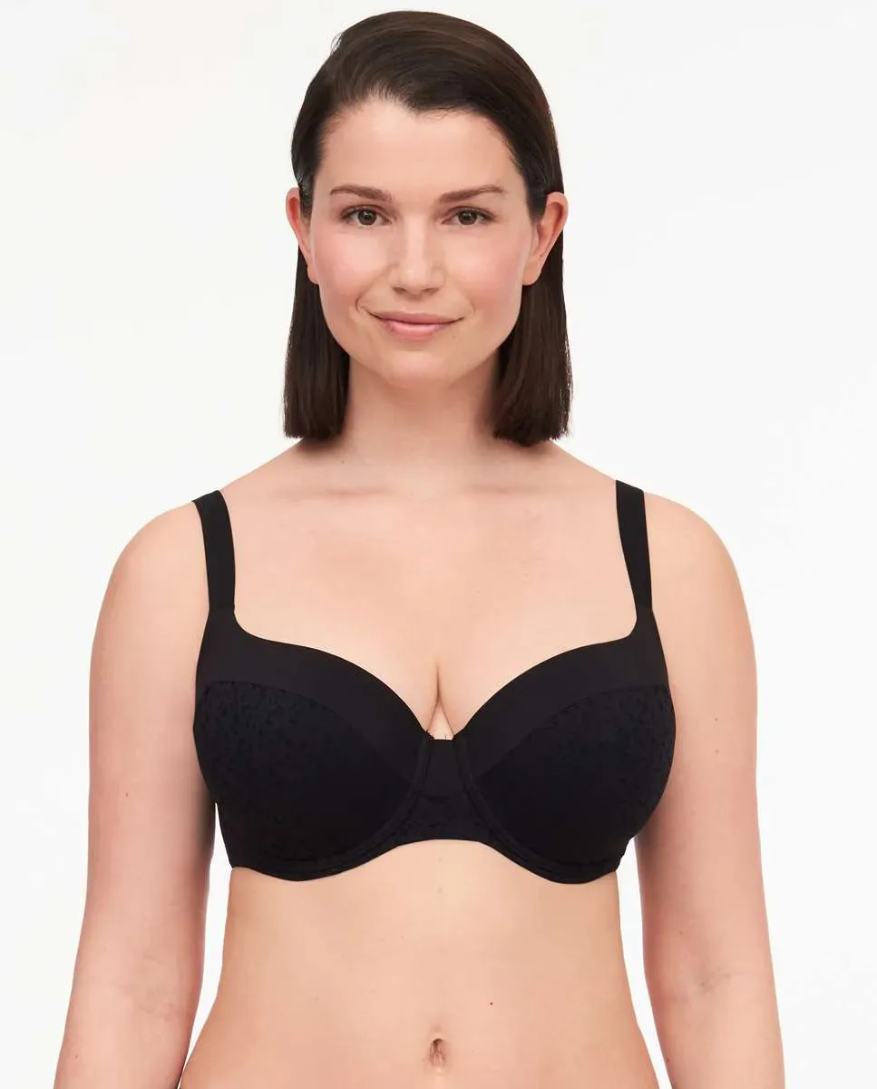 

Бюстгальтер на косточках и с набивкой линии Norah line Chantelle, чёрный