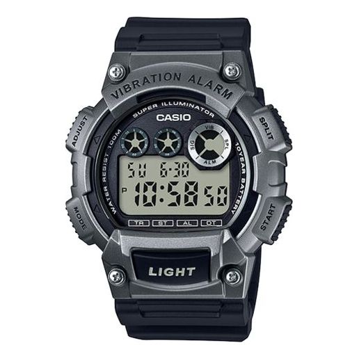 

Часы CASIO Sports Quartz Waterproof Shockproof Black Strap Mens Black Digital, черный