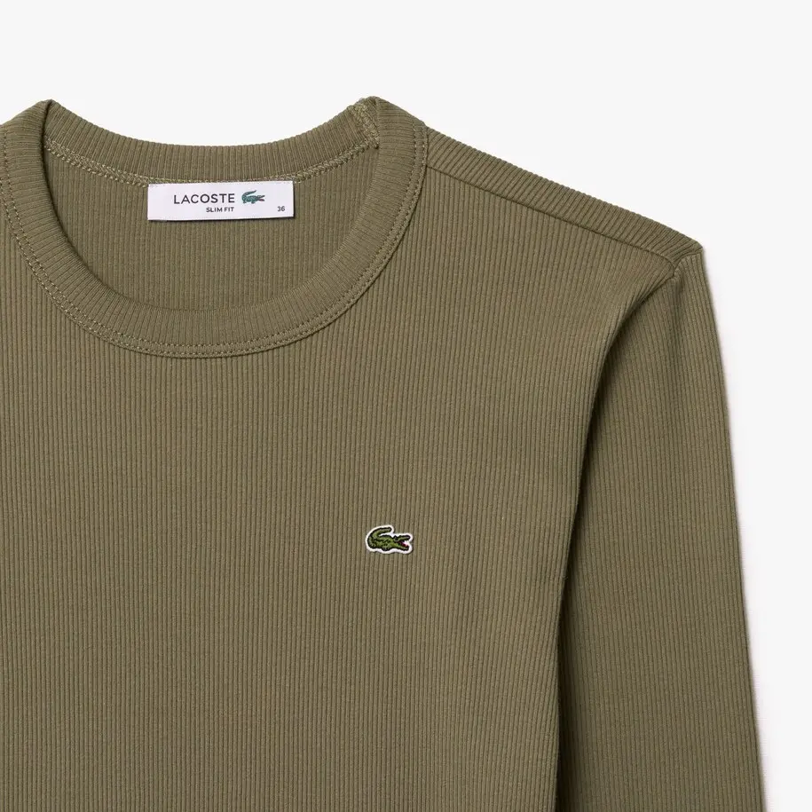 Футболка Lacoste Women's, хаки/зеленый — фото 2