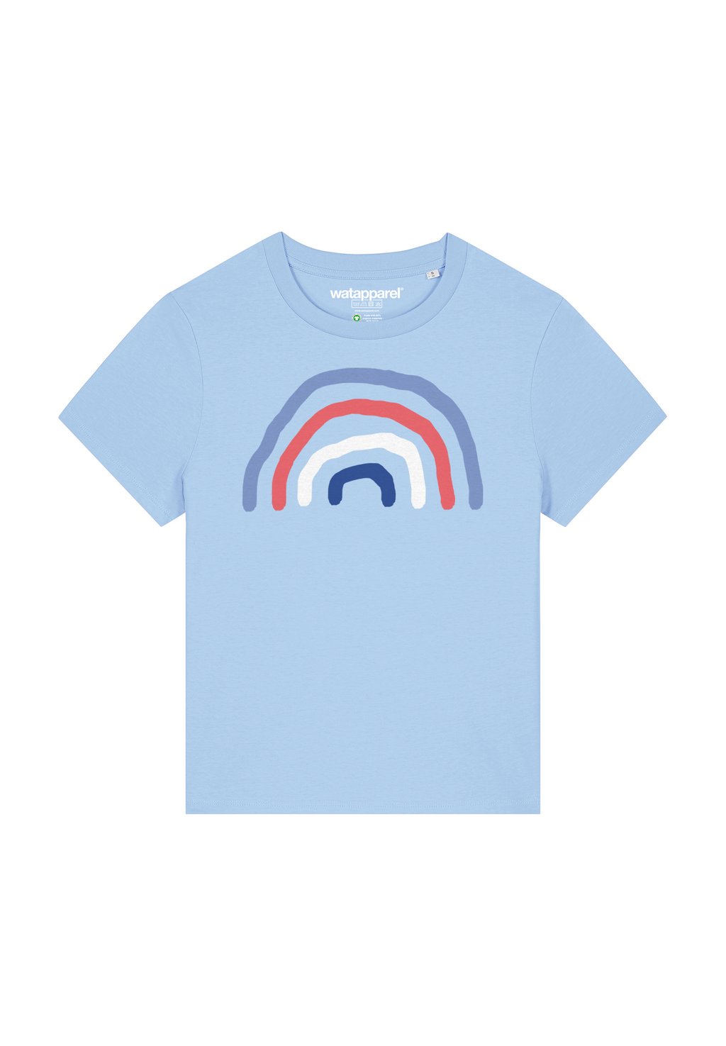 

Футболка с принтом REGENBOGEN watapparel, светло-голубой