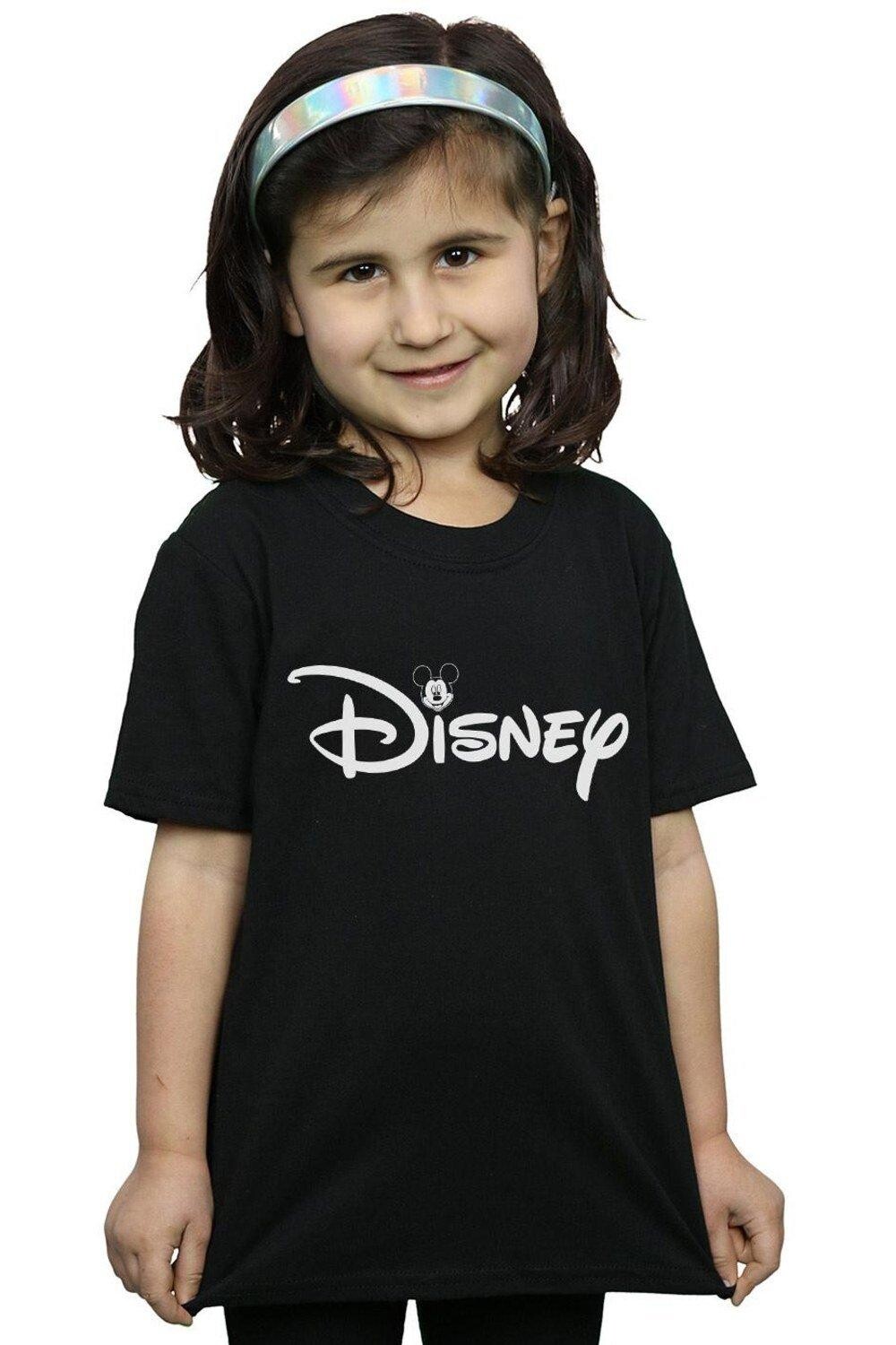 

Хлопковая футболка с логотипом «Голова Микки Мауса» Disney, черный