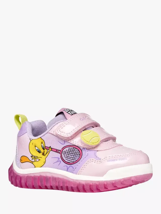 Детские светящиеся кроссовки Lightyloo Looney Tunes Tweety Bird, сиреневые Geox — фото 2