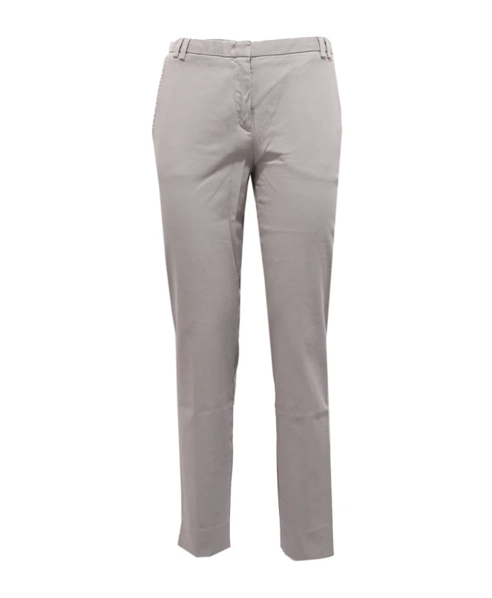 

Хлопковые брюки серого цвета Fabiana Filippi, серый