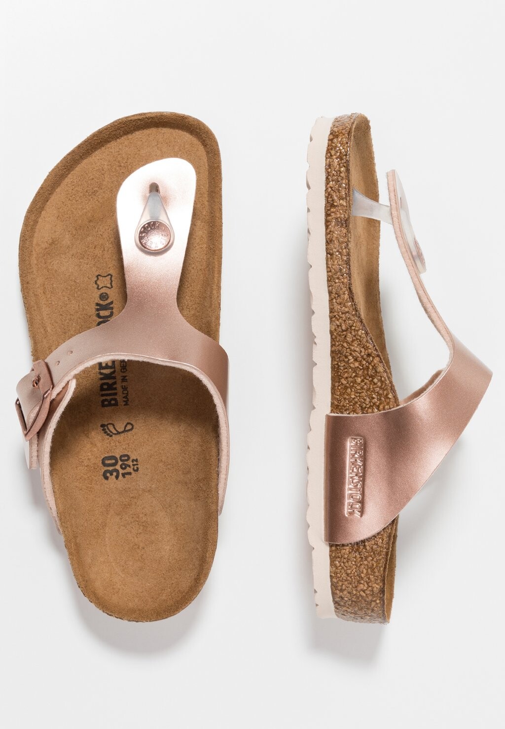 

Шлепанцы GIZEH Birkenstock, цвет electric metallic copper