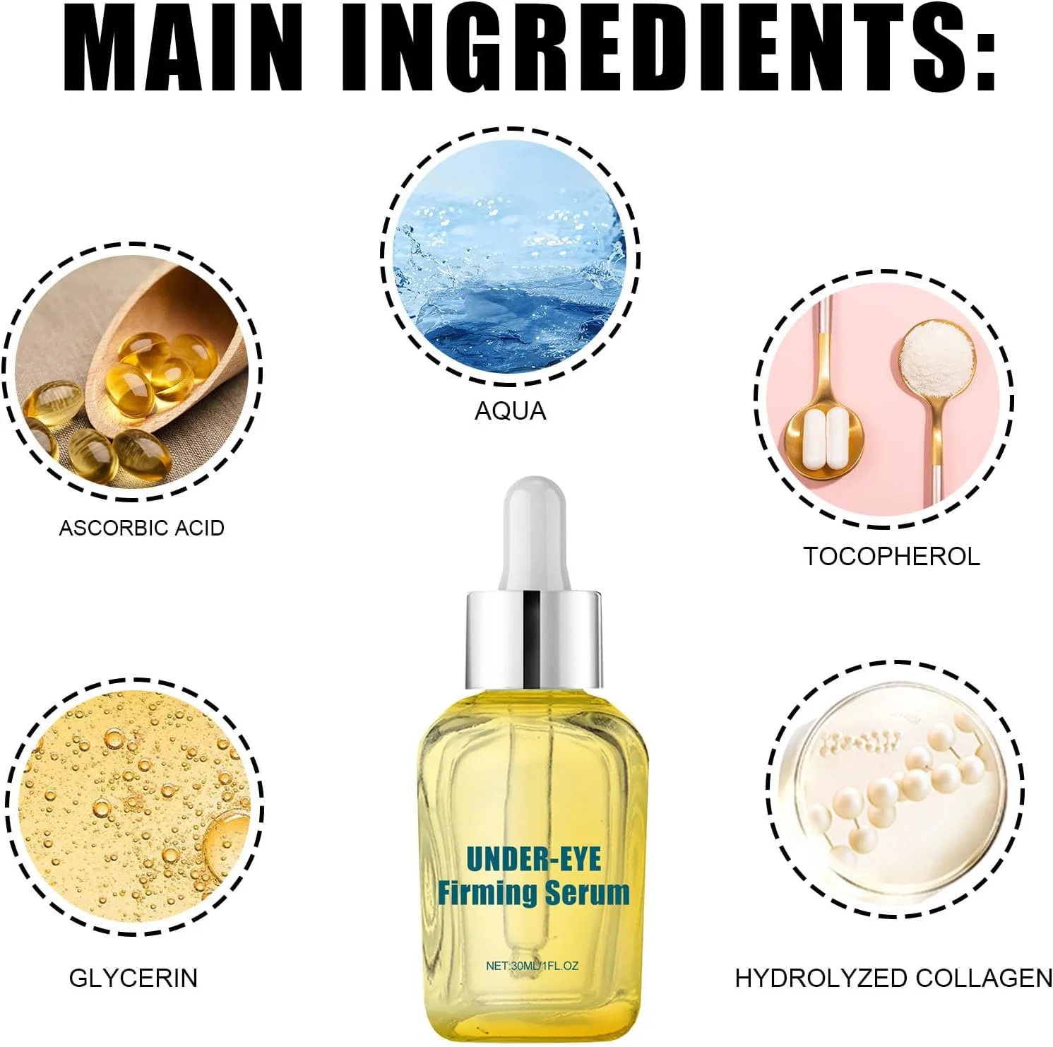 Сыворотка для век лифтинг-фирминг Instant Under Eye Firming Clara Formula 30 мл Generic — фото 4