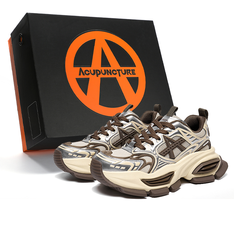 

Acupuncture Мистик Рим амортизирующие дышащие легкие низкие массивные кроссовки унисекс черный ящик - коричневый, цвет Brown