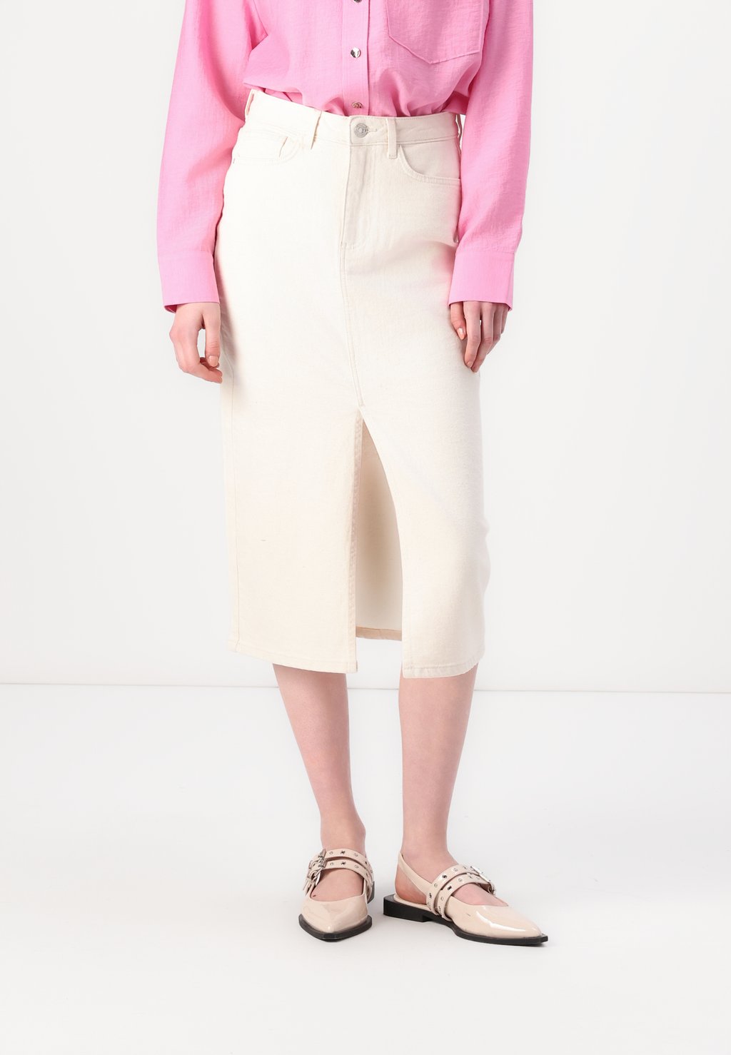 

Юбка-карандаш ONLENYA MIDI SKIRT ONLY, молочный