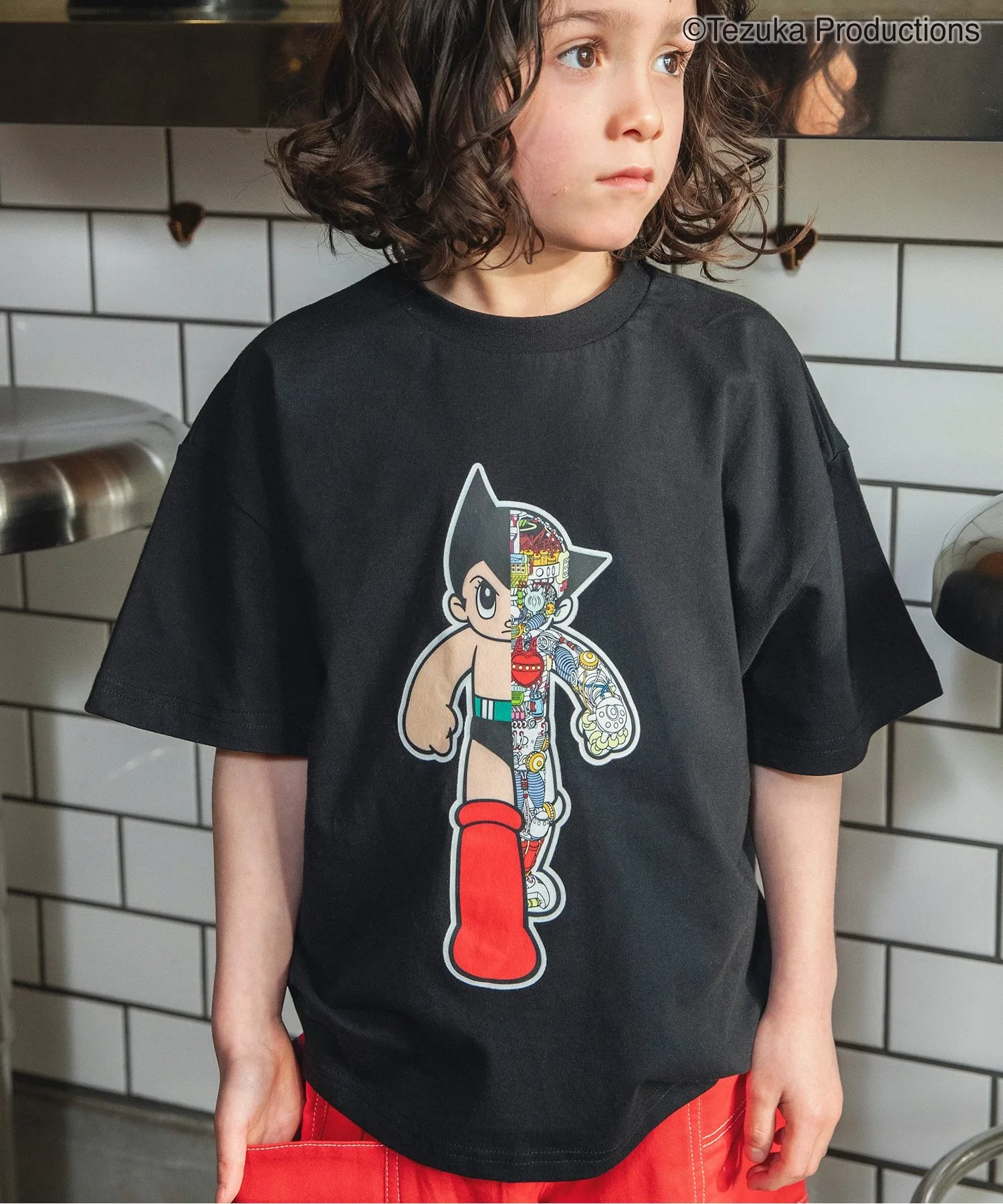 Детская футболка с принтом Astro Boy BREEZE чёрная — фото 4