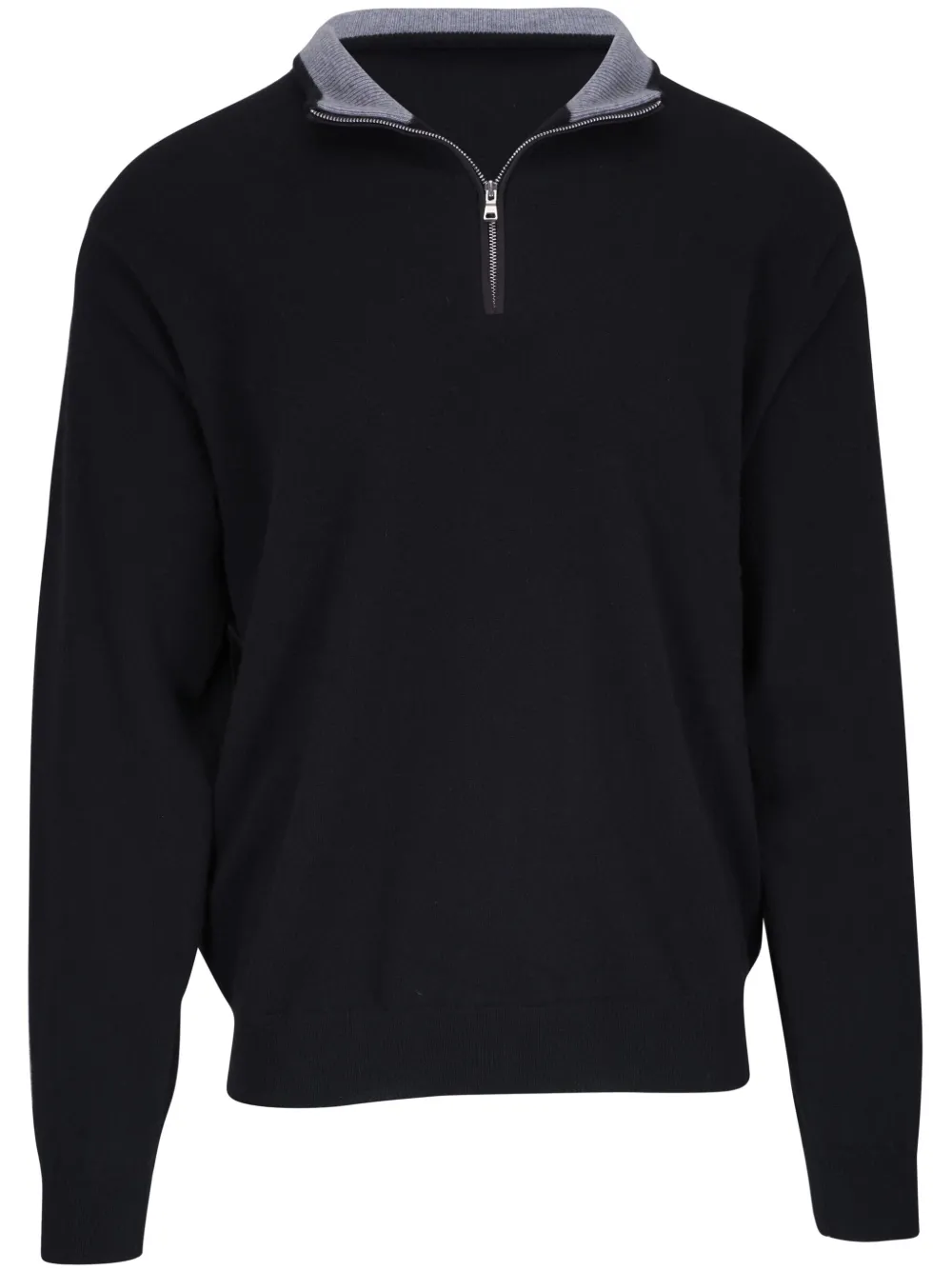 

Джемпер с контрастным воротником Peter Millar, черный