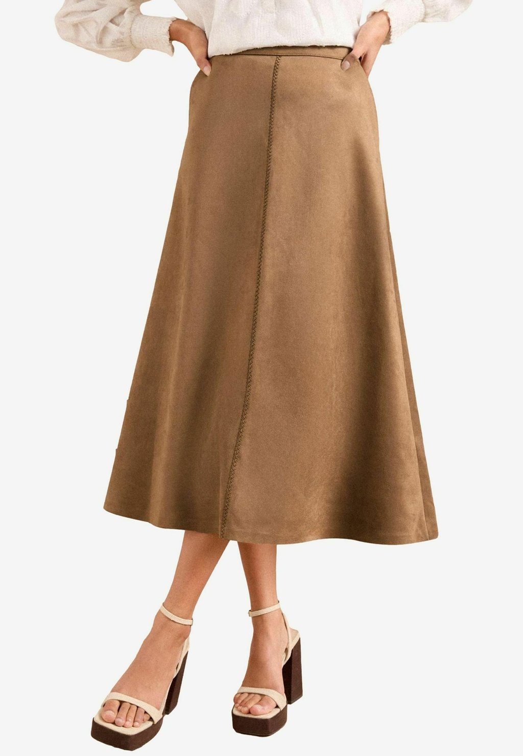 

Юбка А-силуэта FIT AND FLARE MIDI Love & Roses, коричневый