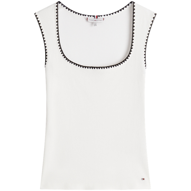 

Tommy Hilfiger Футболка Women's White YBL U-образный вырез Moderate Others