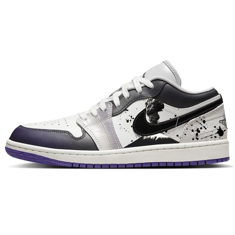 

Баскетбольные кроссовки Air 1 Vintage женские с низким верхом, черный/белый Jordan