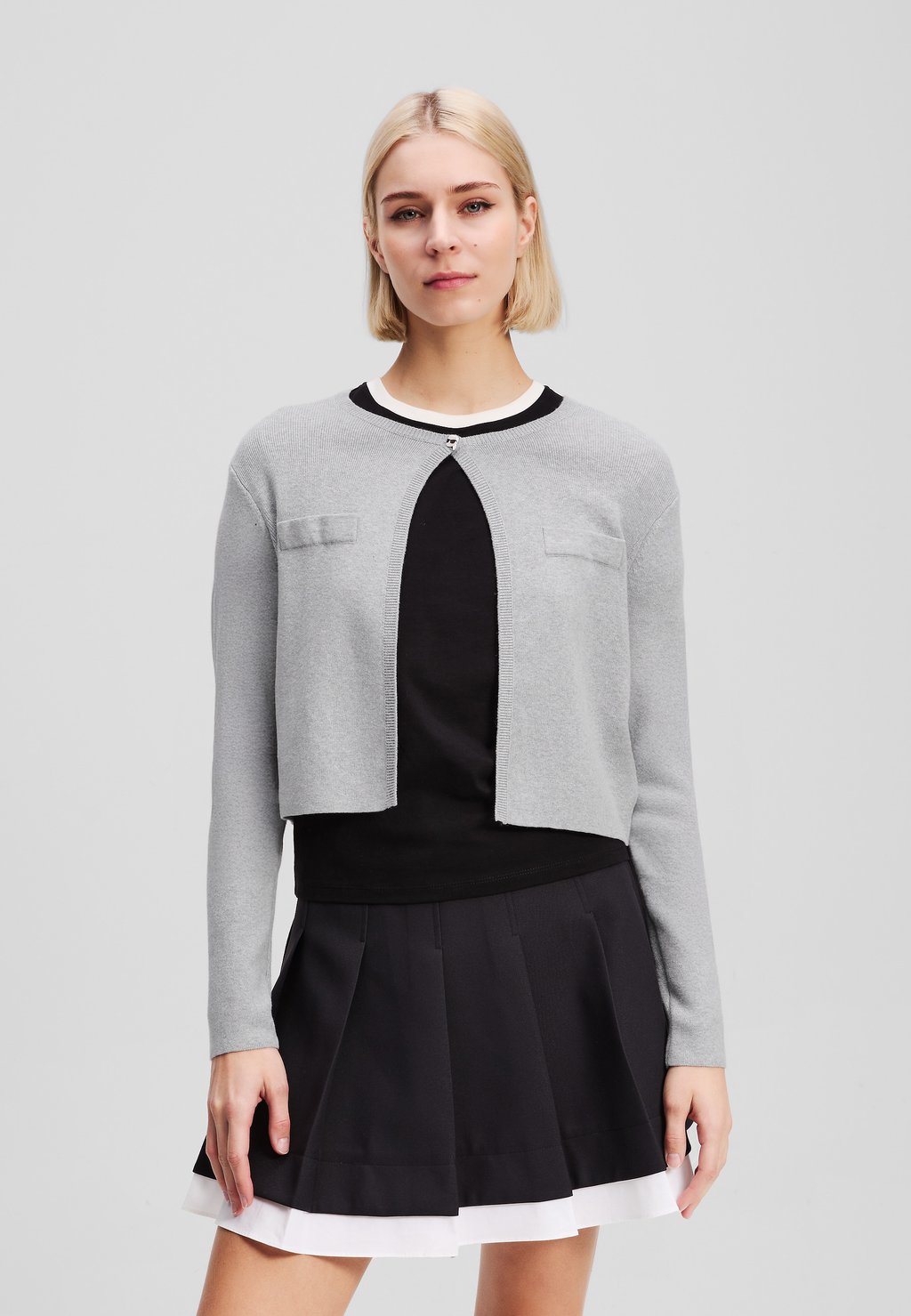 

Кардиган KARL LAGERFELD, светло-серый