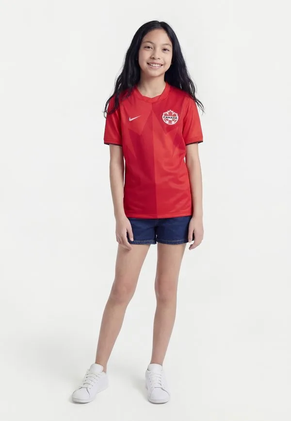 Домашняя спортивная футболка сборной канады Nike Performance, University Red/Gym Red/Black/White