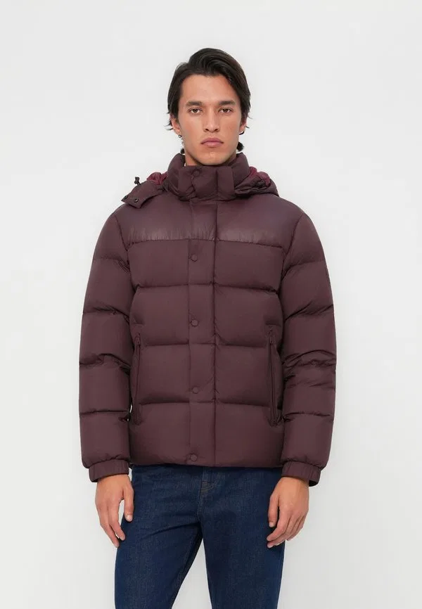 Пуховая куртка с капюшоном Tommy Hilfiger, Deep Burgundy